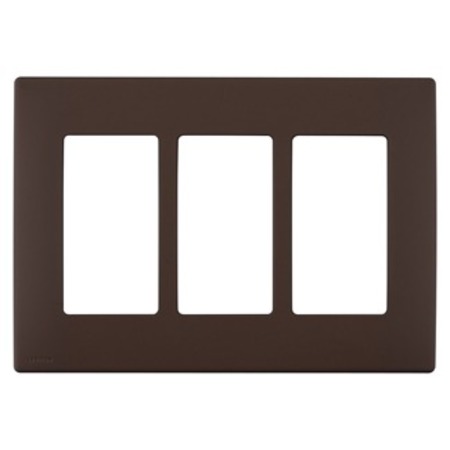 LEVITON WALLPLATES RENU 3 GANG WLPLT WALNUT BARK REWP3-WB